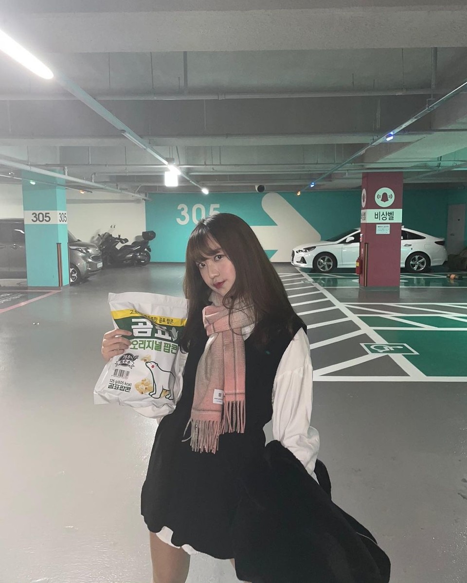 NATURE(네이처) 소희, 내돈내산 팝콘…너무 맛있어서 하루종일 들고 다녔어 < 이슈 < 기사본문 - 굿뉴스닷컴